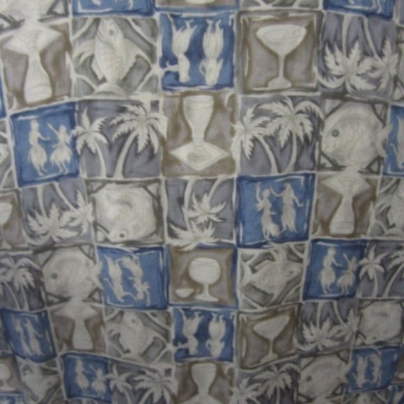 Campia Moda vintage Men Hawaiian camp shirt p2p 24 L aloha luau tropical rayon - Picture 8 of 9